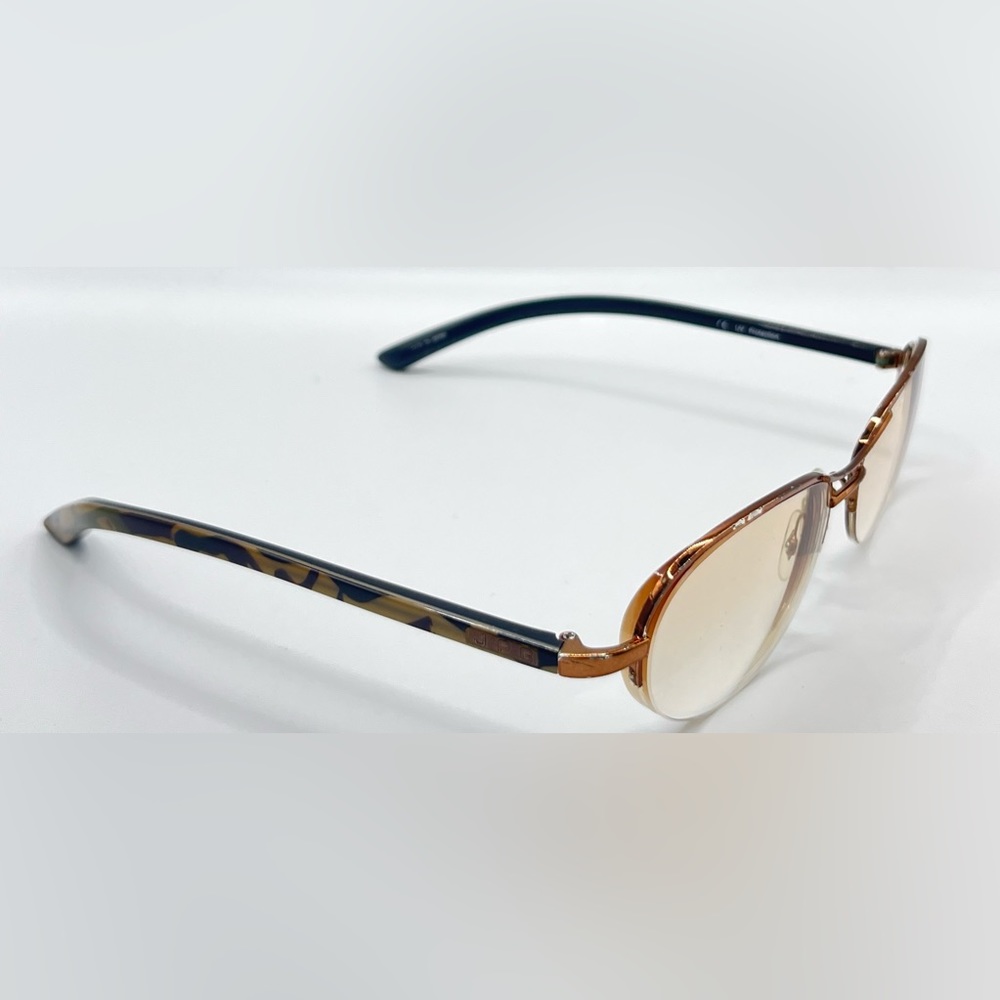 Vintage Jean Paul Gaultier JPG 0058 Bronze Oval Half-Rim Sunglasses Frames Only